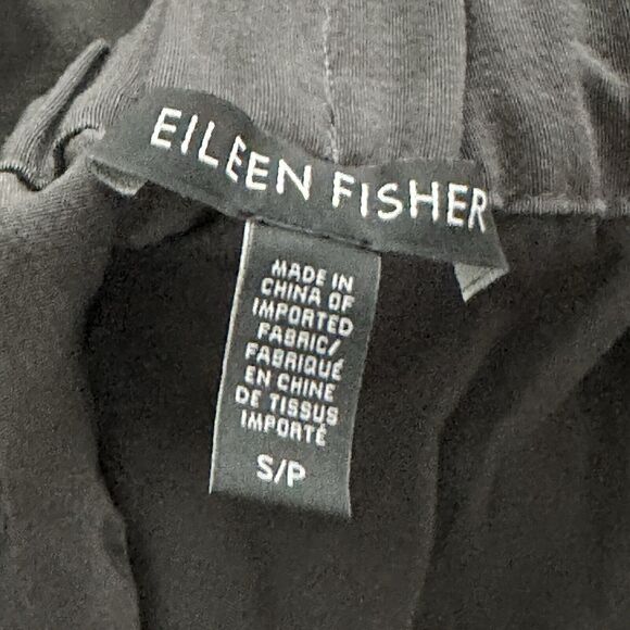 Eileen Fisher S Tencel Blend Crepe Wide Leg Pants Culotte Pull On Gray Logenlook - Picture 4 of 8